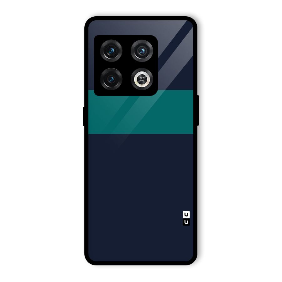Stripe Block Glass Back Case for OnePlus 10 Pro 5G