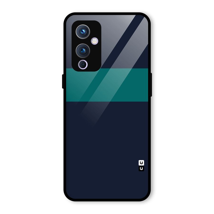 Stripe Block Glass Back Case for OnePlus 9