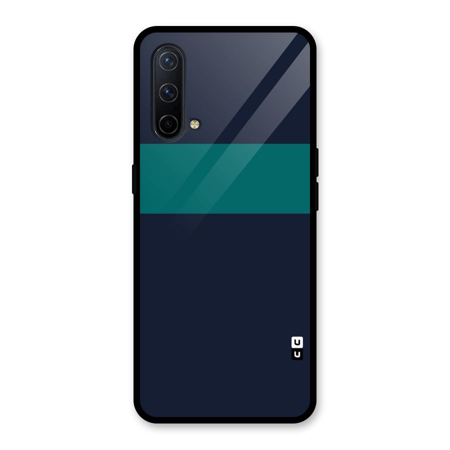 Stripe Block Glass Back Case for OnePlus Nord CE 5G