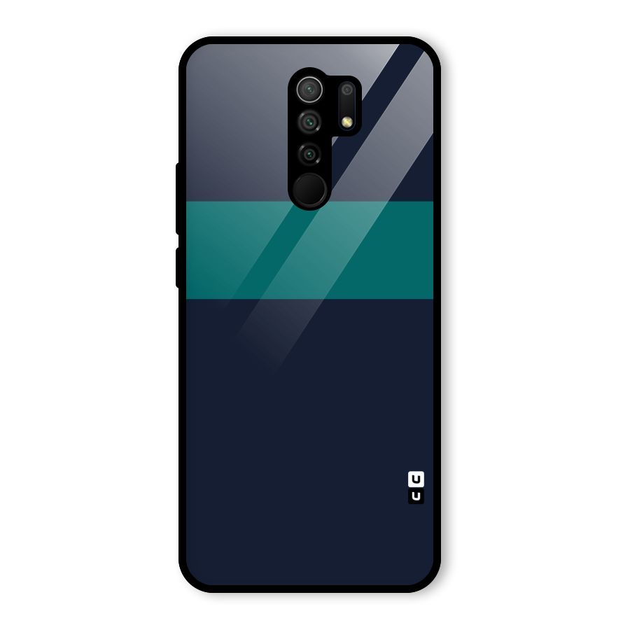 Stripe Block Glass Back Case for Poco M2