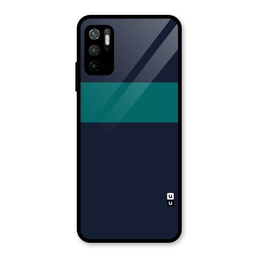 Stripe Block Glass Back Case for Poco M3 Pro 5G
