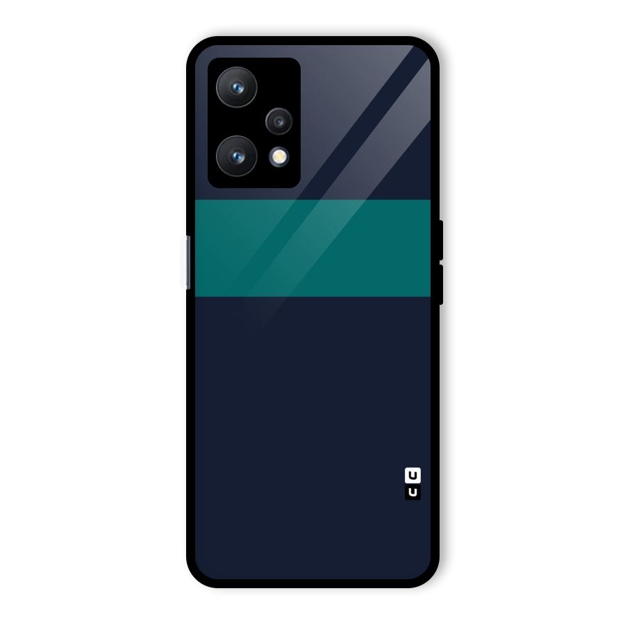 Stripe Block Glass Back Case for Realme 9 Pro 5G