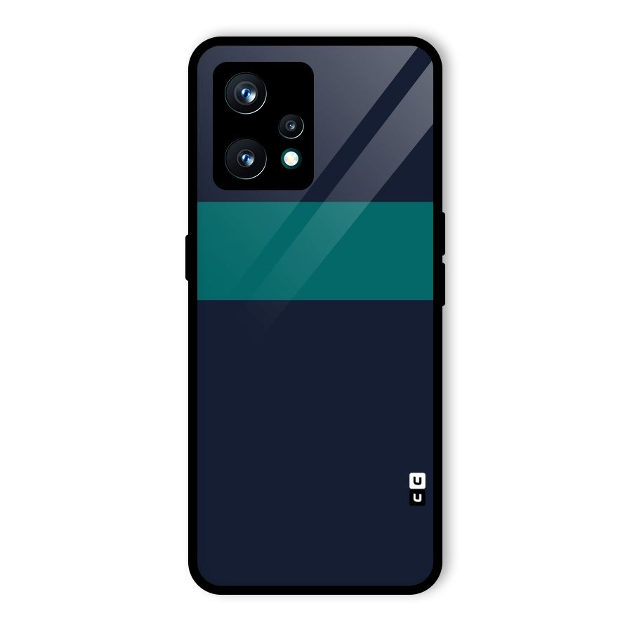 Stripe Block Glass Back Case for Realme 9 Pro Plus 5G