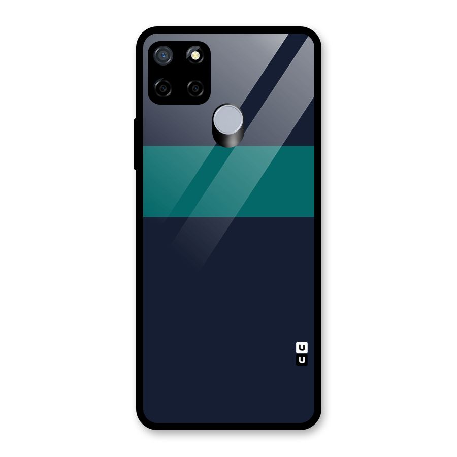 Stripe Block Glass Back Case for Realme Narzo 20