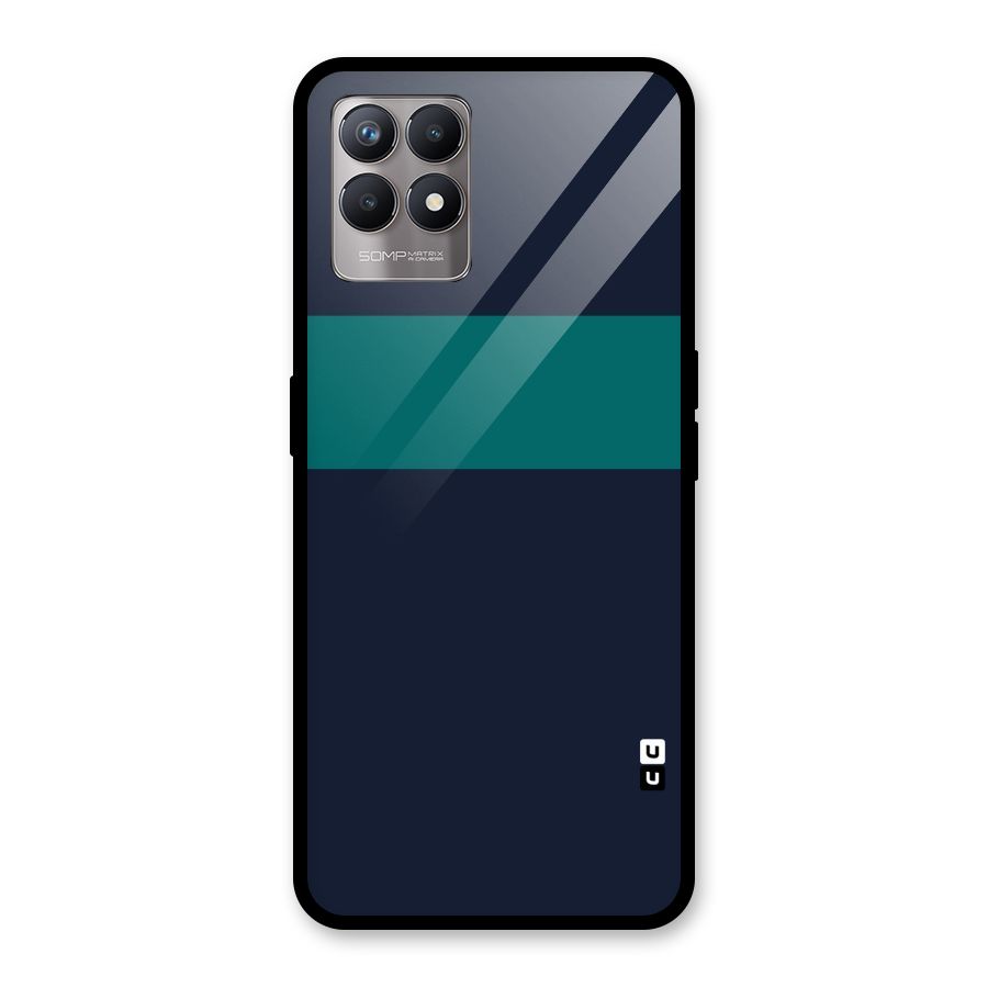 Stripe Block Glass Back Case for Realme Narzo 50