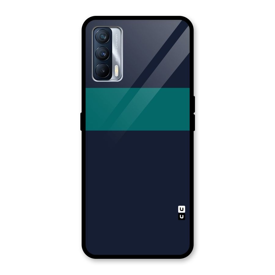 Stripe Block Glass Back Case for Realme X7