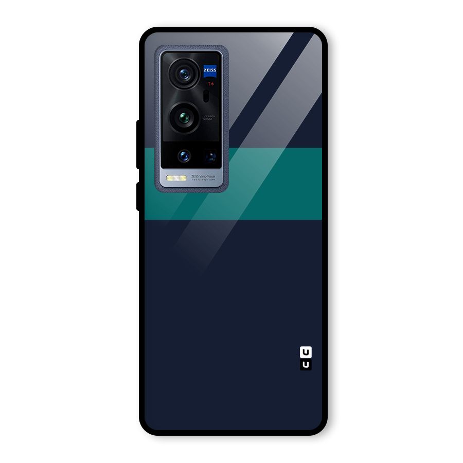 Stripe Block Glass Back Case for Vivo X60 Pro Plus