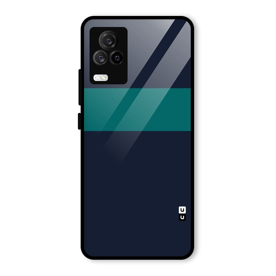 Stripe Block Glass Back Case for Vivo iQOO 7 Legend 5G