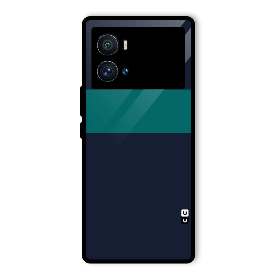Stripe Block Glass Back Case for Vivo iQOO 9 Pro