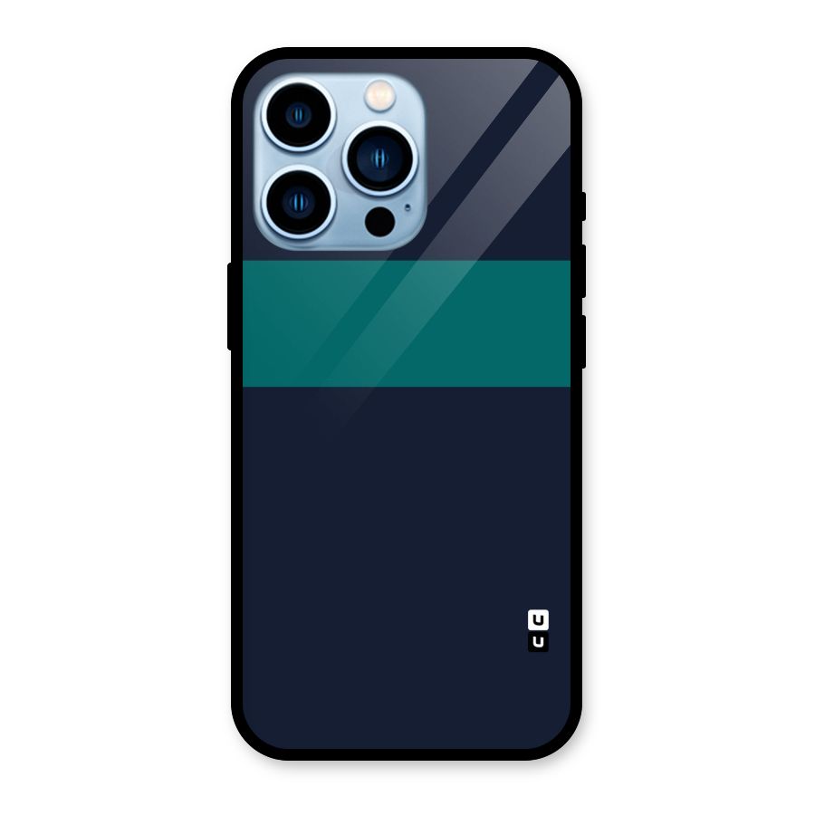 Stripe Block Glass Back Case for iPhone 13 Pro