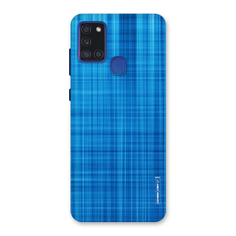 Stripe Blue Abstract Back Case for Galaxy A21s