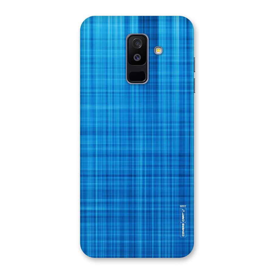 Stripe Blue Abstract Back Case for Galaxy A6 Plus