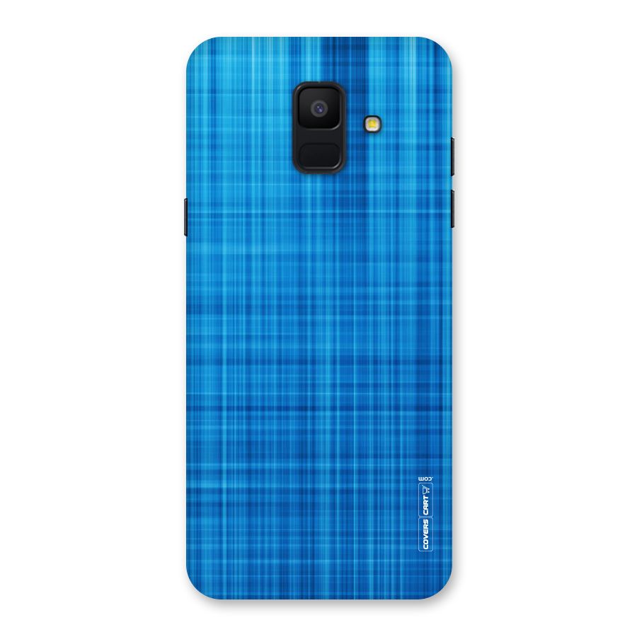 Stripe Blue Abstract Back Case for Galaxy A6 (2018)