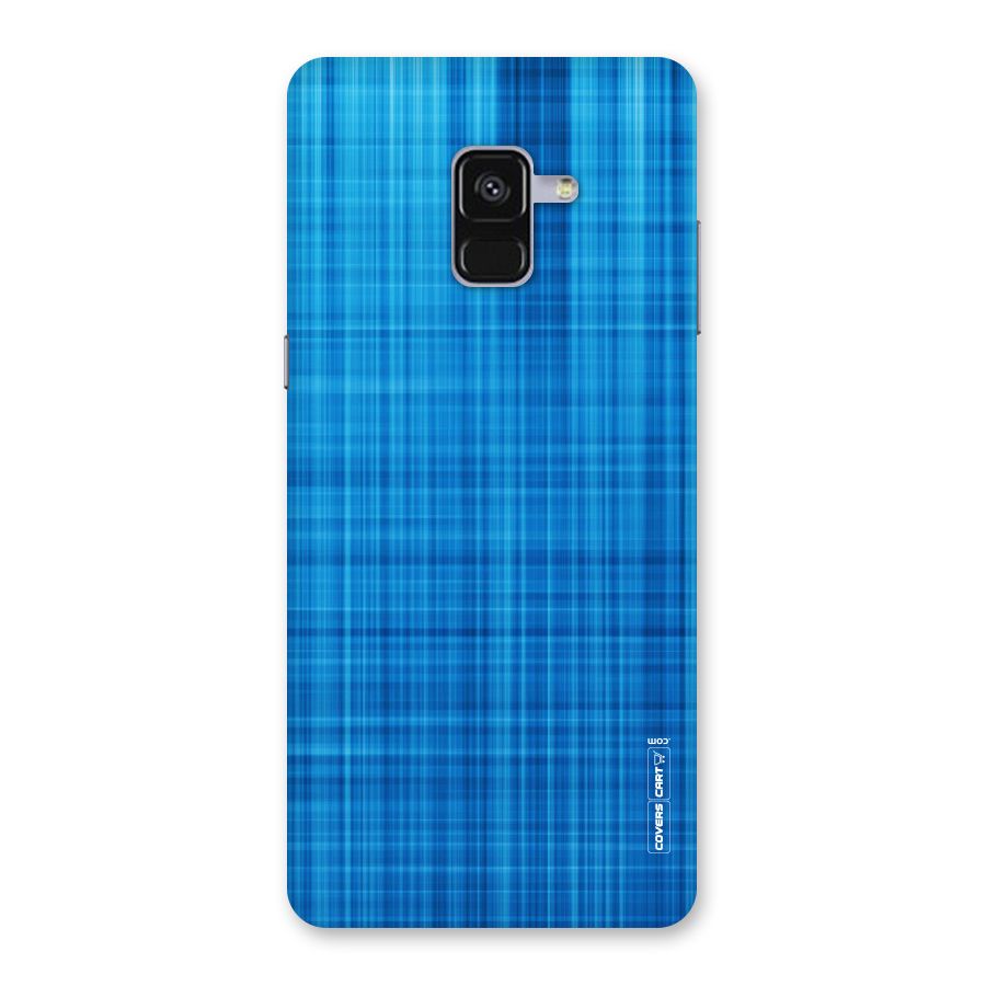 Stripe Blue Abstract Back Case for Galaxy A8 Plus