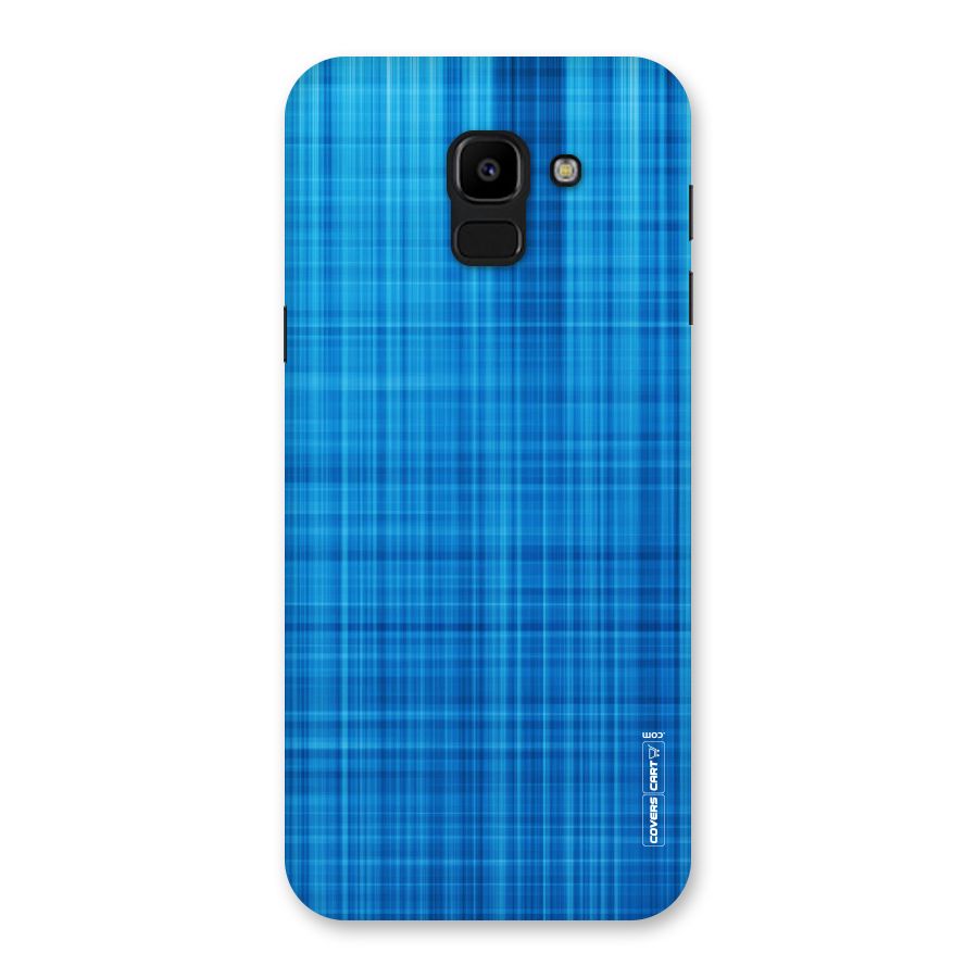 Stripe Blue Abstract Back Case for Galaxy J6