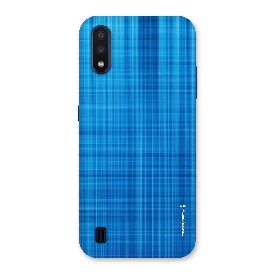 Stripe Blue Abstract Back Case for Galaxy M01
