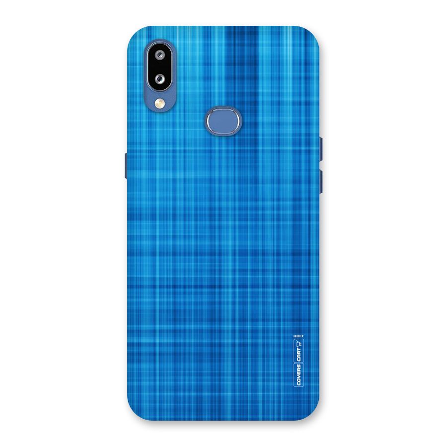 Stripe Blue Abstract Back Case for Galaxy M01s