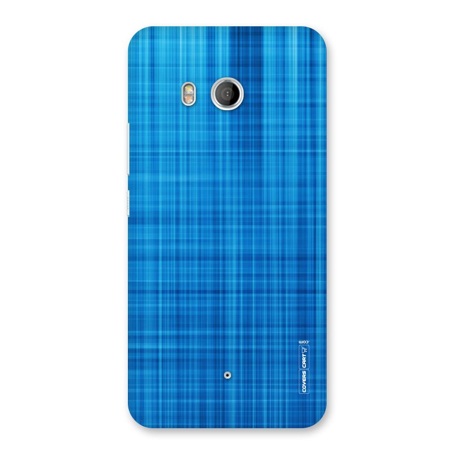 Stripe Blue Abstract Back Case for HTC U11