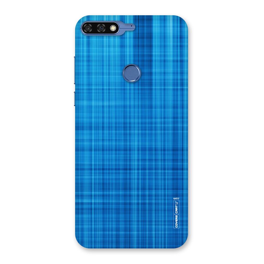Stripe Blue Abstract Back Case for Honor 7C