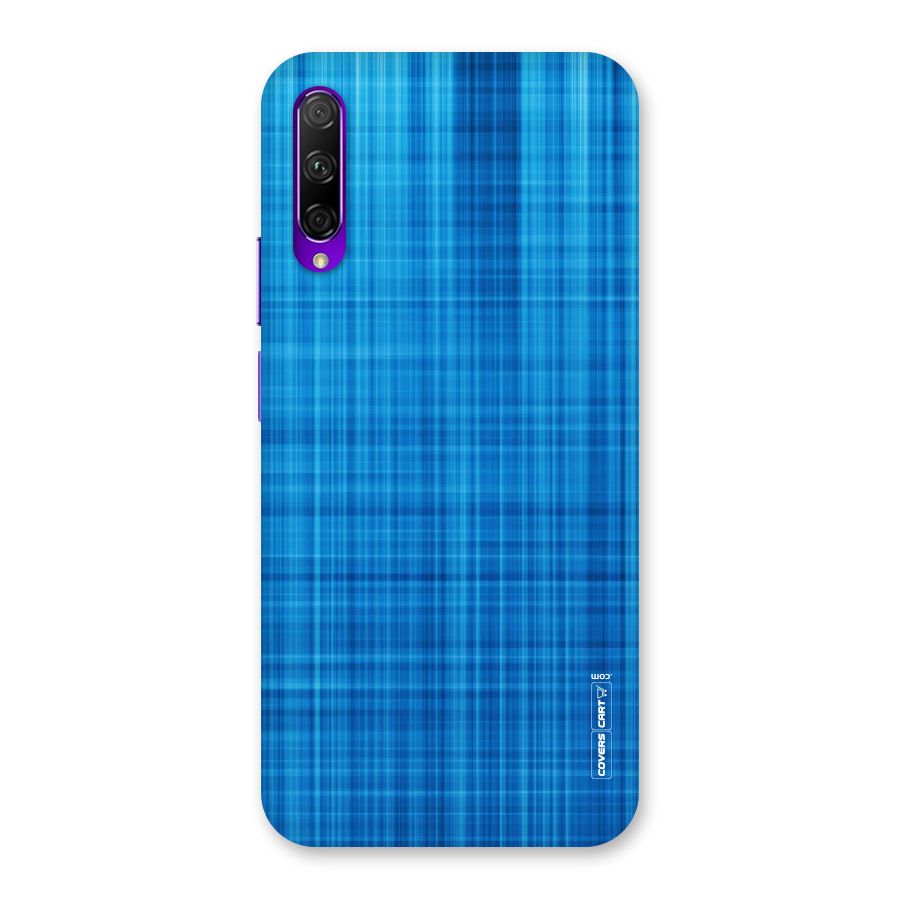 Stripe Blue Abstract Back Case for Honor 9X Pro
