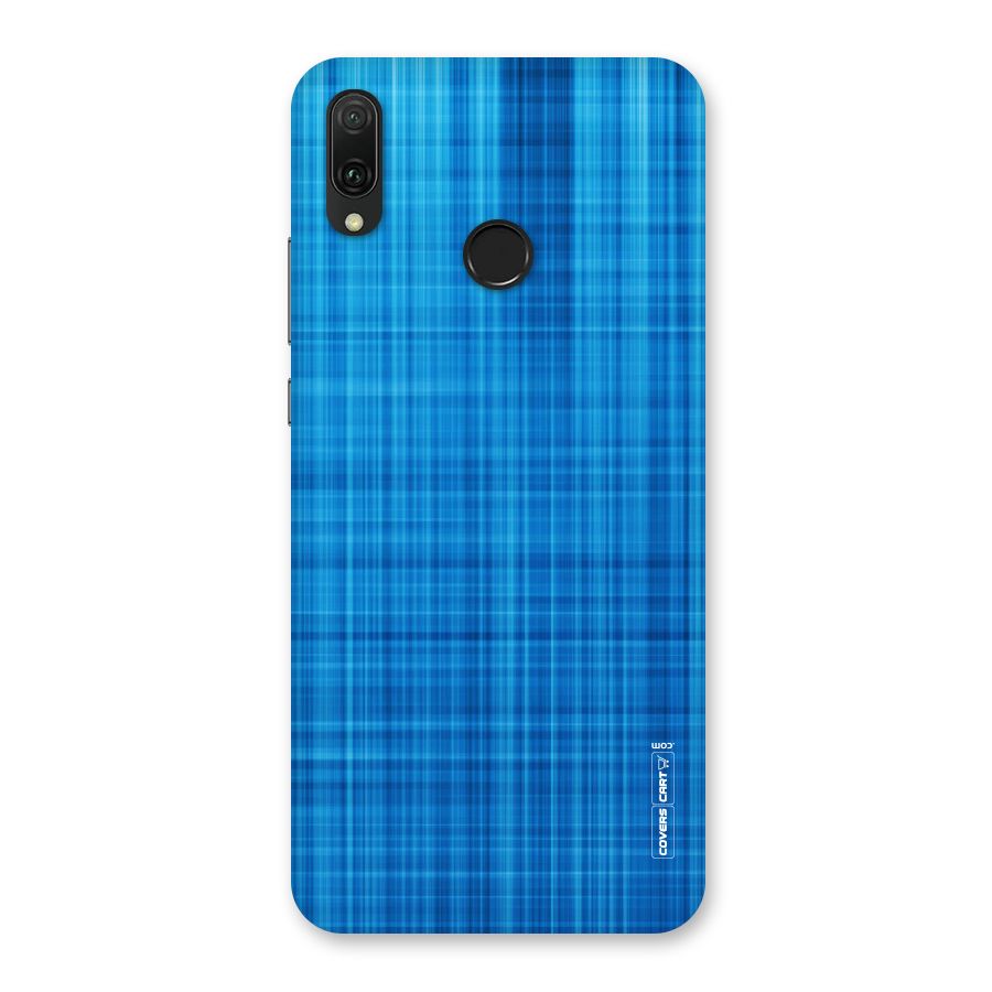 Stripe Blue Abstract Back Case for Huawei Y9 (2019)