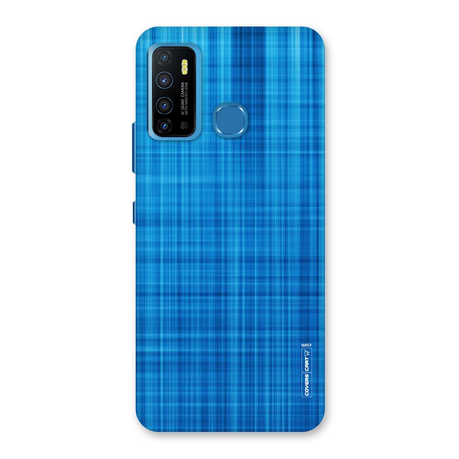 Stripe Blue Abstract Back Case for Infinix Hot 9