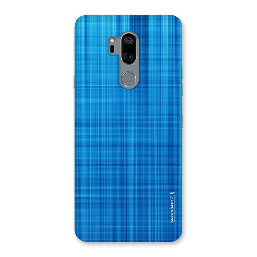 Stripe Blue Abstract Back Case for LG G7