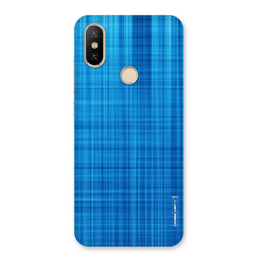 Stripe Blue Abstract Back Case for Mi A2