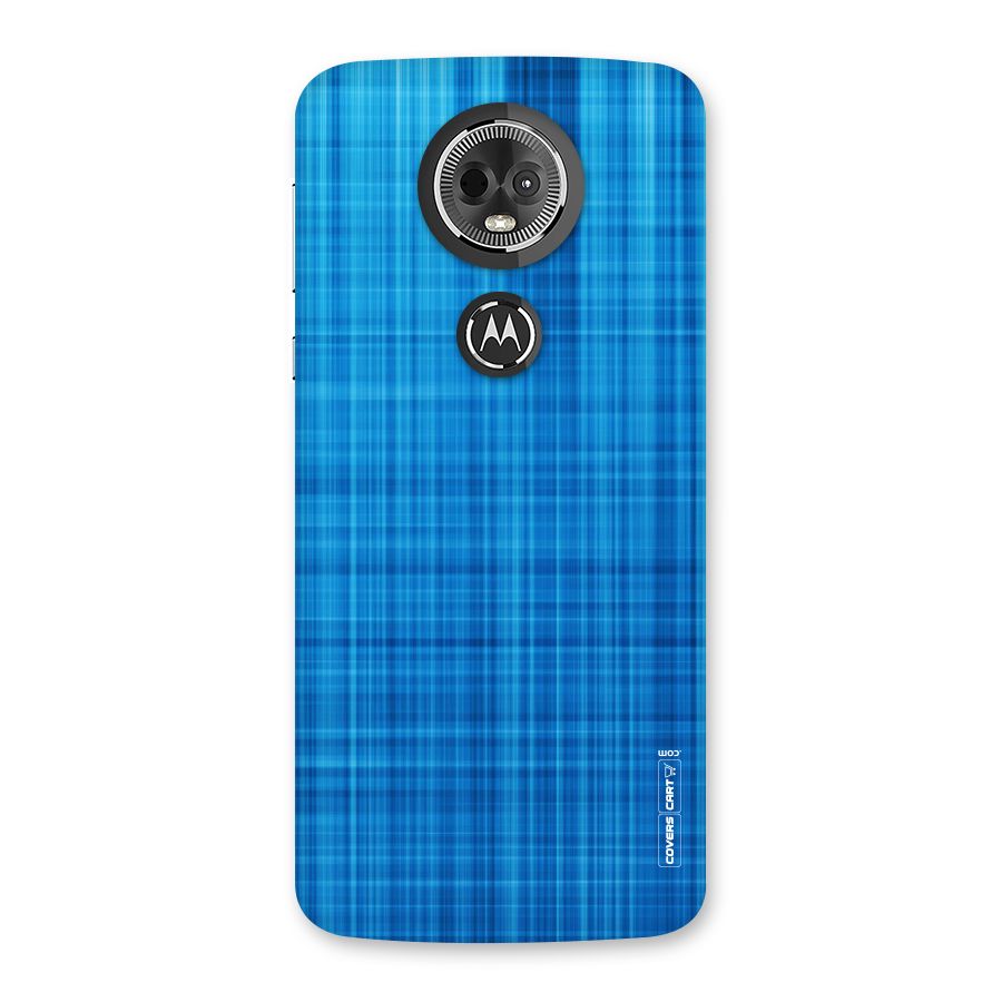 Stripe Blue Abstract Back Case for Moto E5 Plus