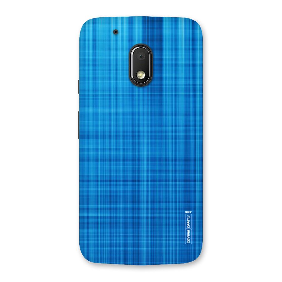 Stripe Blue Abstract Back Case for Moto G4 Play