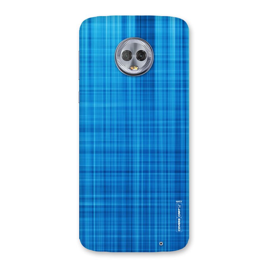 Stripe Blue Abstract Back Case for Moto G6 Plus