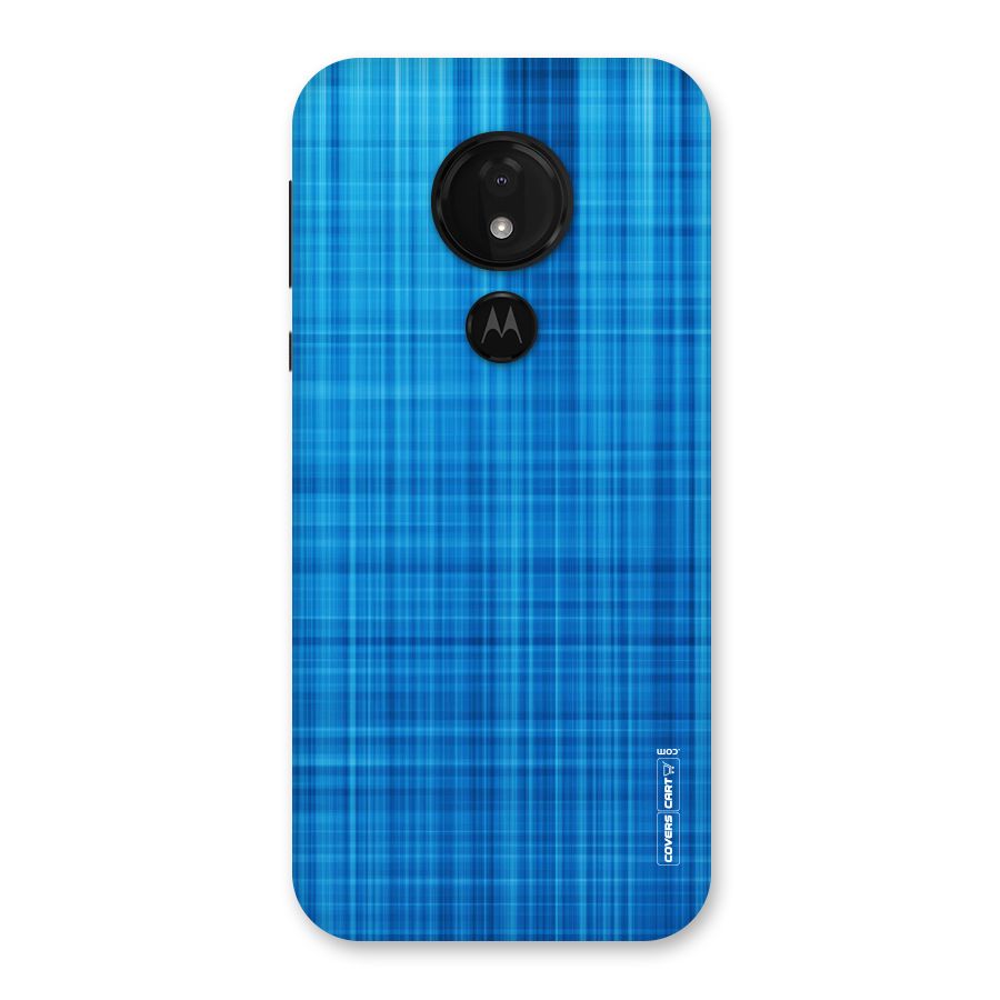 Stripe Blue Abstract Back Case for Moto G7 Power