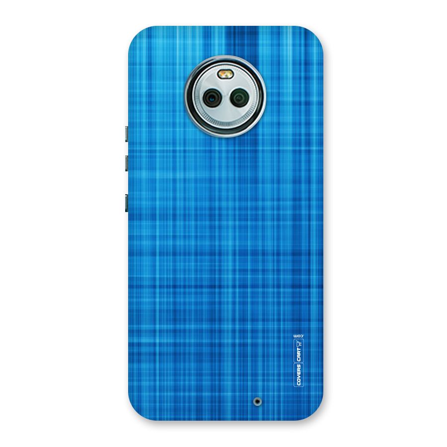 Stripe Blue Abstract Back Case for Moto X4