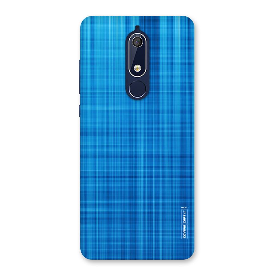 Stripe Blue Abstract Back Case for Nokia 5.1