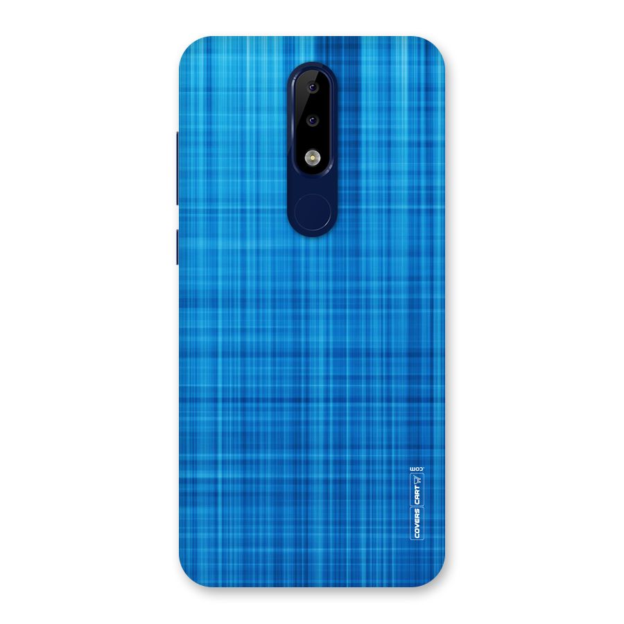 Stripe Blue Abstract Back Case for Nokia 5.1 Plus