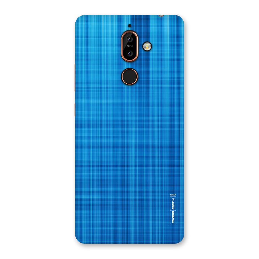 Stripe Blue Abstract Back Case for Nokia 7 Plus