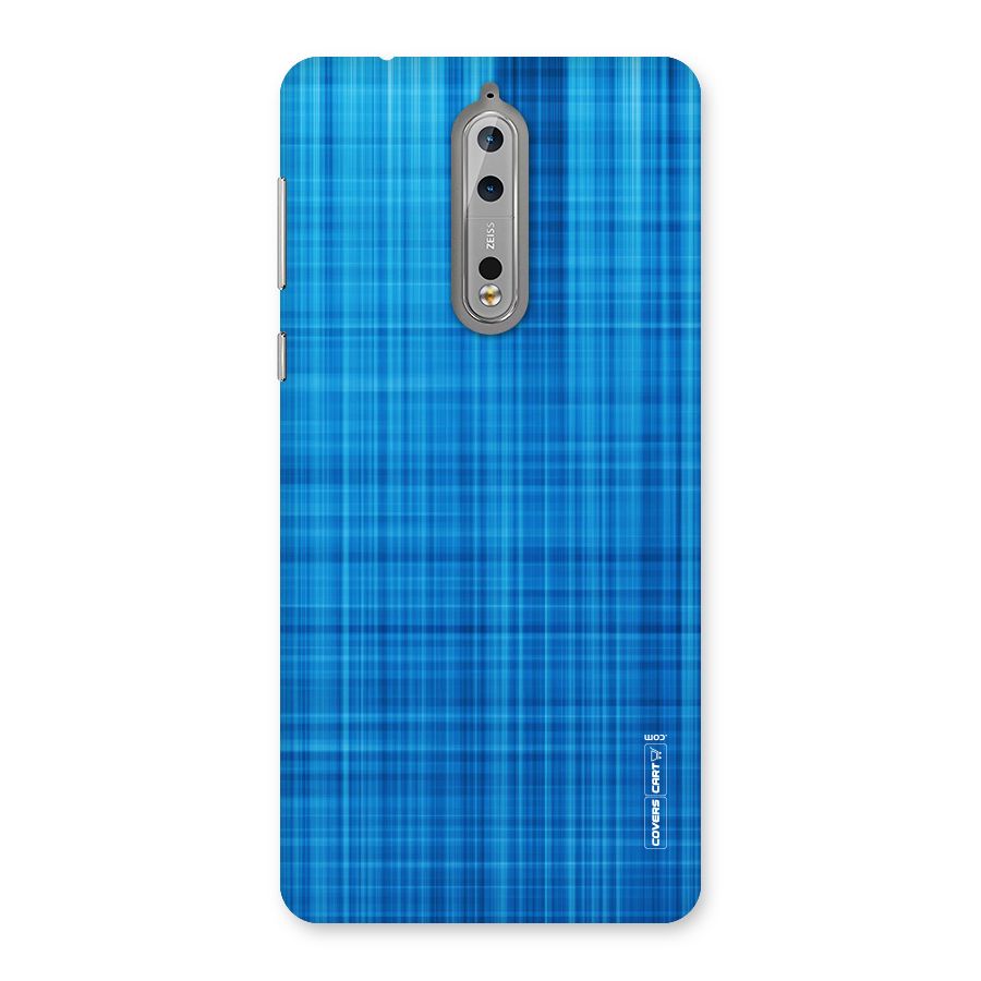 Stripe Blue Abstract Back Case for Nokia 8