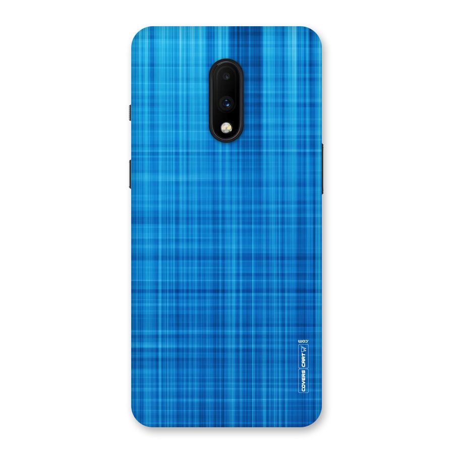 Stripe Blue Abstract Back Case for OnePlus 7