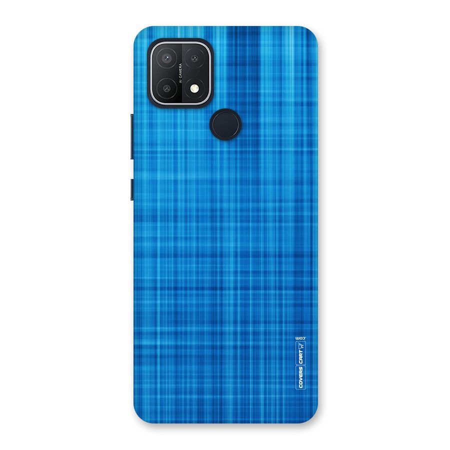 Stripe Blue Abstract Back Case for Oppo A15s