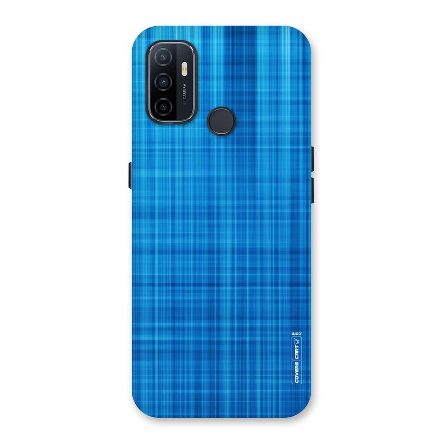 Stripe Blue Abstract Back Case for Oppo A32