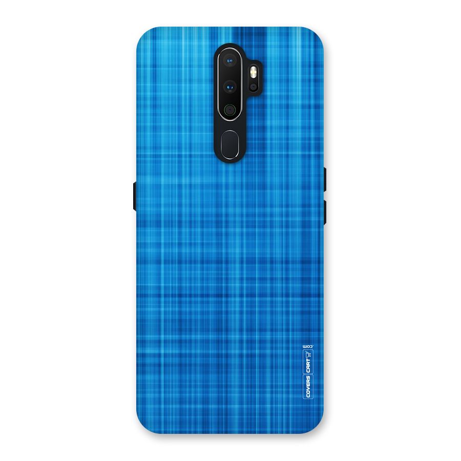 Stripe Blue Abstract Back Case for Oppo A5 (2020)