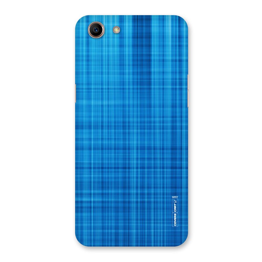 Stripe Blue Abstract Back Case for Oppo A83 (2018)