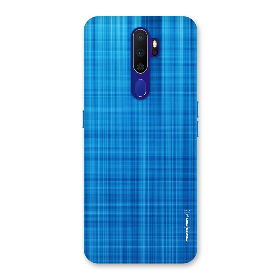 Stripe Blue Abstract Back Case for Oppo A9 (2020)