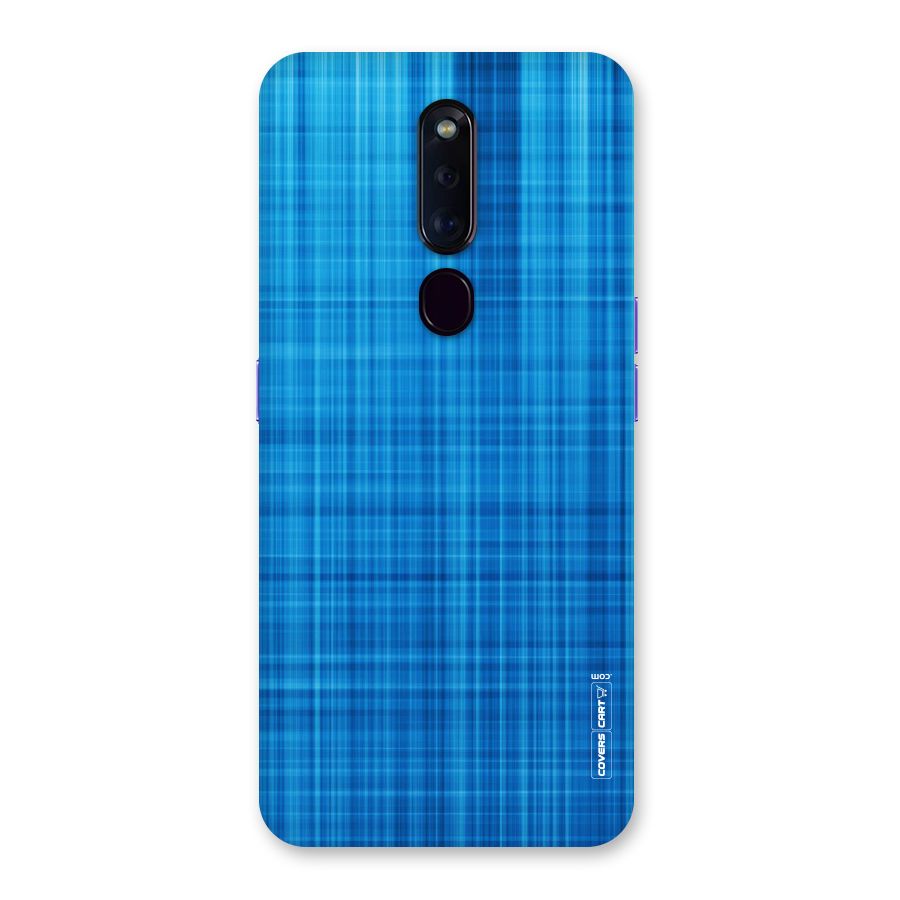 Stripe Blue Abstract Back Case for Oppo F11 Pro
