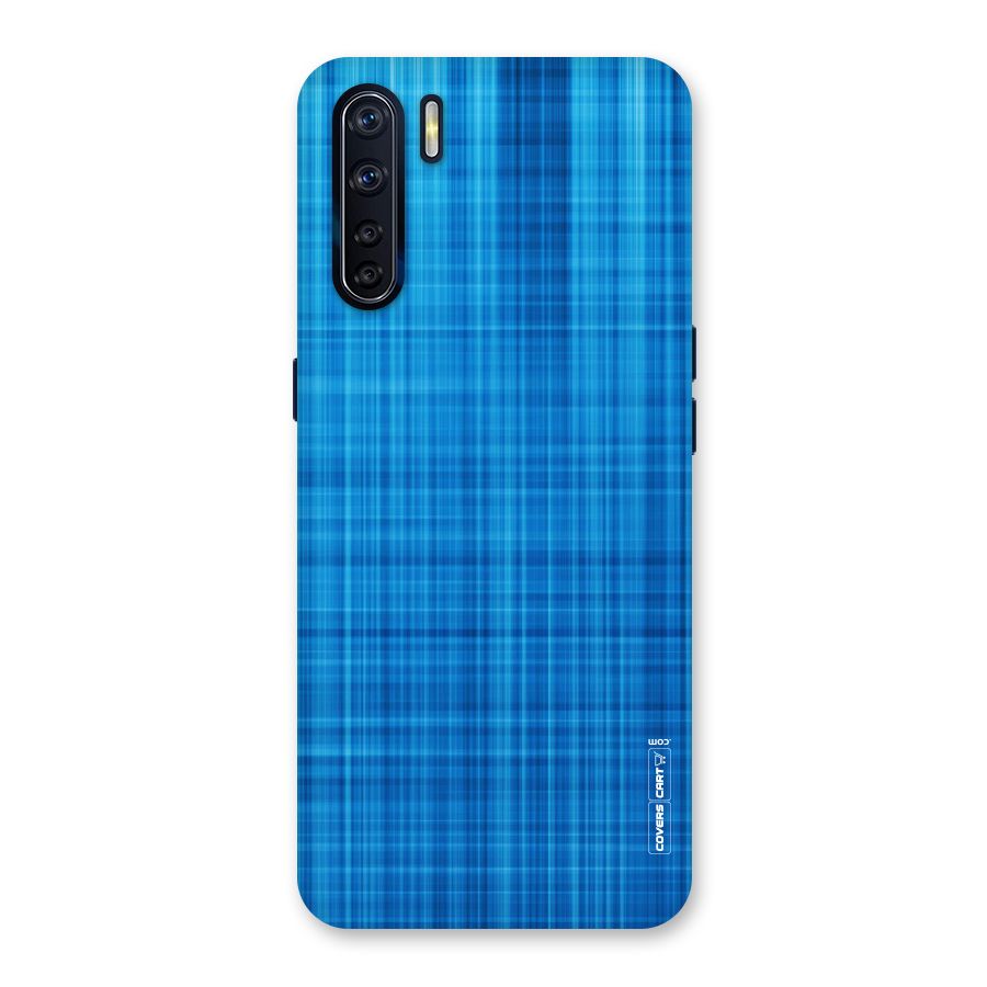 Stripe Blue Abstract Back Case for Oppo F15