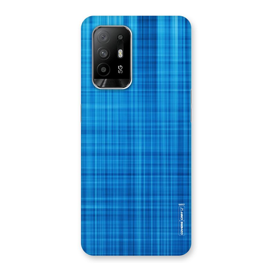 Stripe Blue Abstract Back Case for Oppo F19 Pro Plus 5G