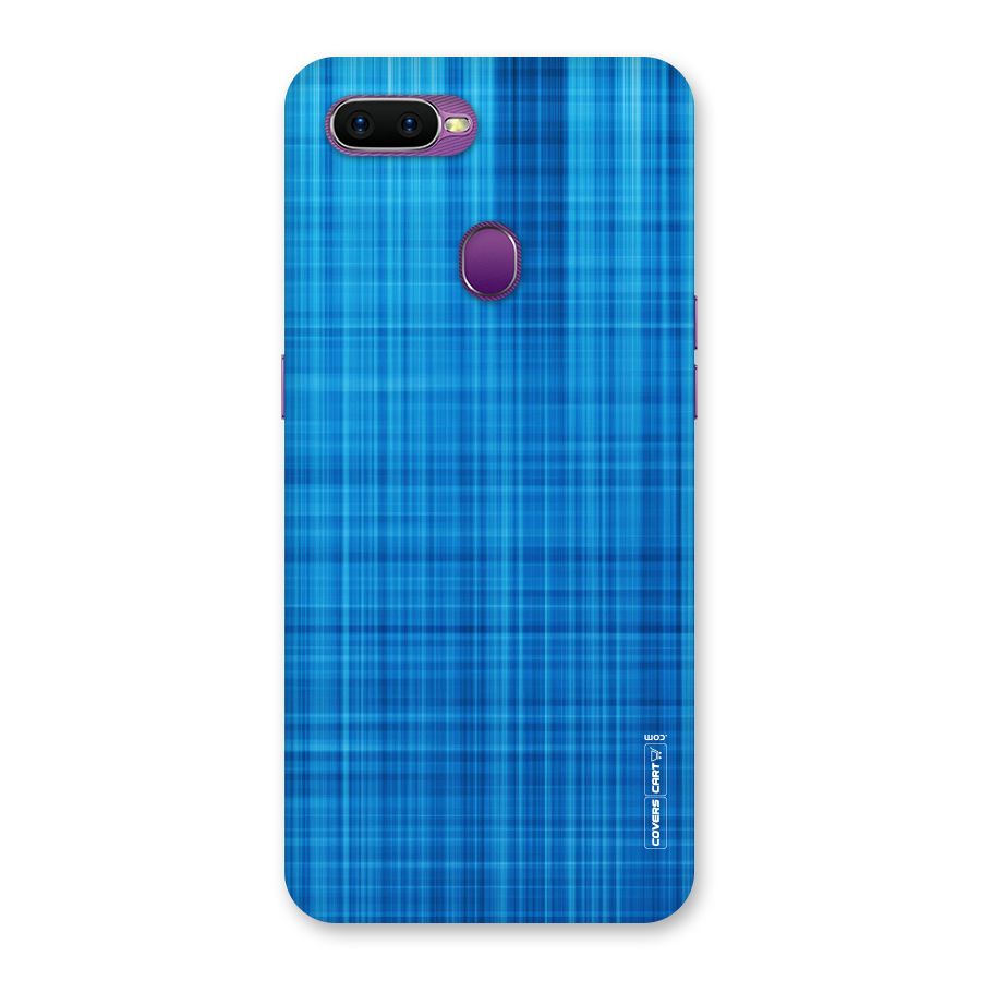 Stripe Blue Abstract Back Case for Oppo F9