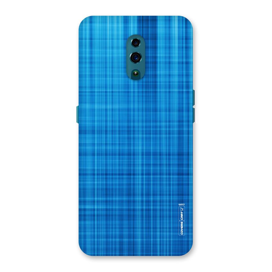 Stripe Blue Abstract Back Case for Oppo Reno