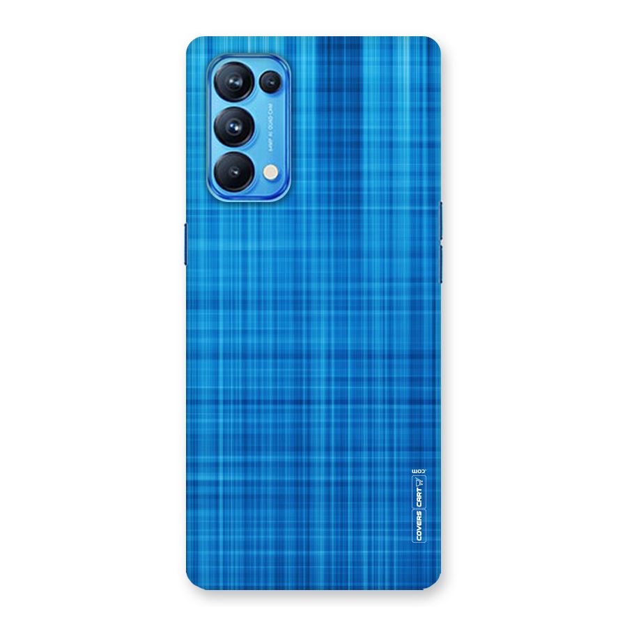 Stripe Blue Abstract Back Case for Oppo Reno5 Pro 5G