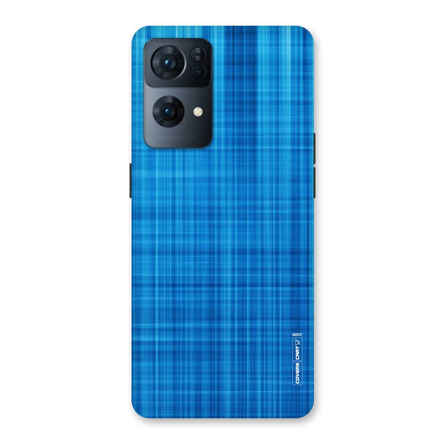 Stripe Blue Abstract Back Case for Oppo Reno7 Pro 5G